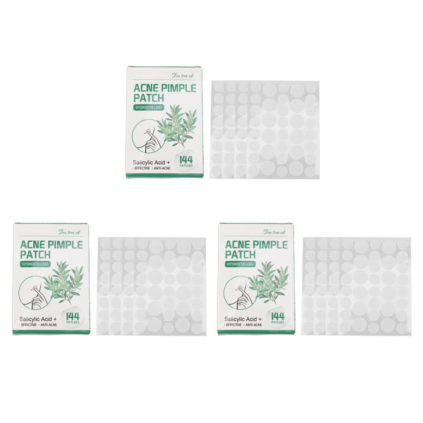 432Pcs Hydrocolloid Pimple Pads Absorb Fluid and Reduce Inflammation Safe Gentle Waterproof Tea Tree Oil Pimple Pads