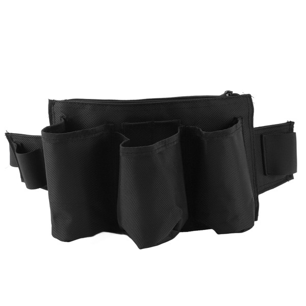Tool Belt Pouch Waterproof Oxford Fabric Multipurpose 3 Pocket Electrician Tool Organizer Bag Black