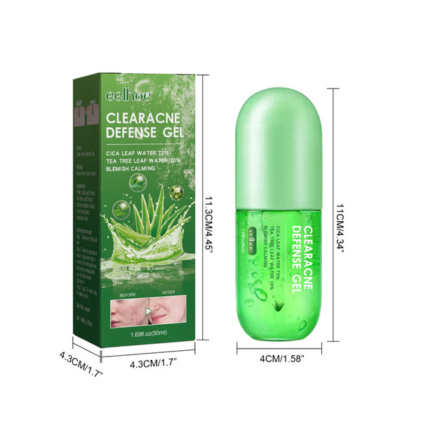EELHOE Clear Acne Defense Gel Acne Blemish Removal Shrink Pores Skin Moisturing Hydrating Repair Gel