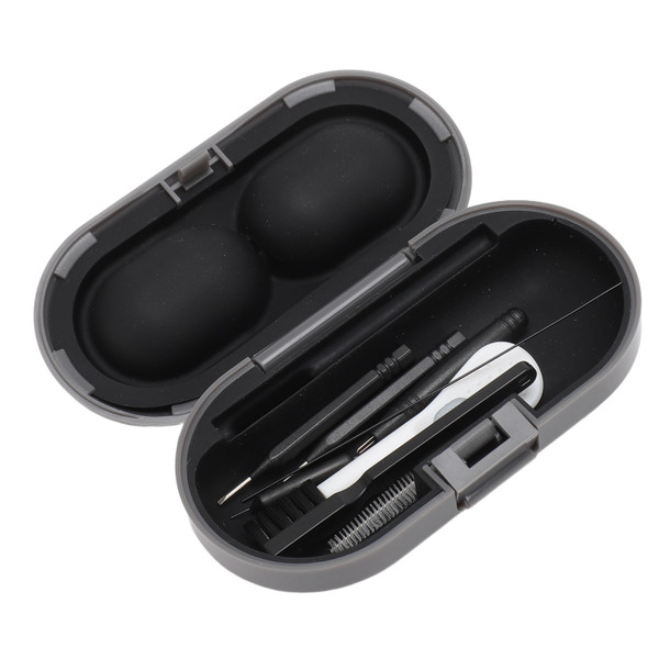 8 Pieces Sound Aid Cleaning Kit with Cleaning Cloth and Storage Box Cleaner Brush Tools for Earbuds Headphones