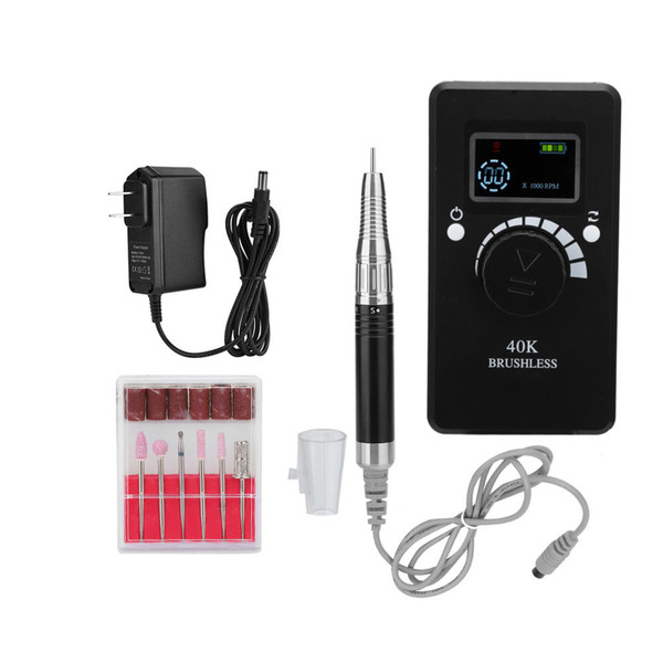 Portable Electric 40000RPM Nail Art Grinding Machine Manicure Grinding Device