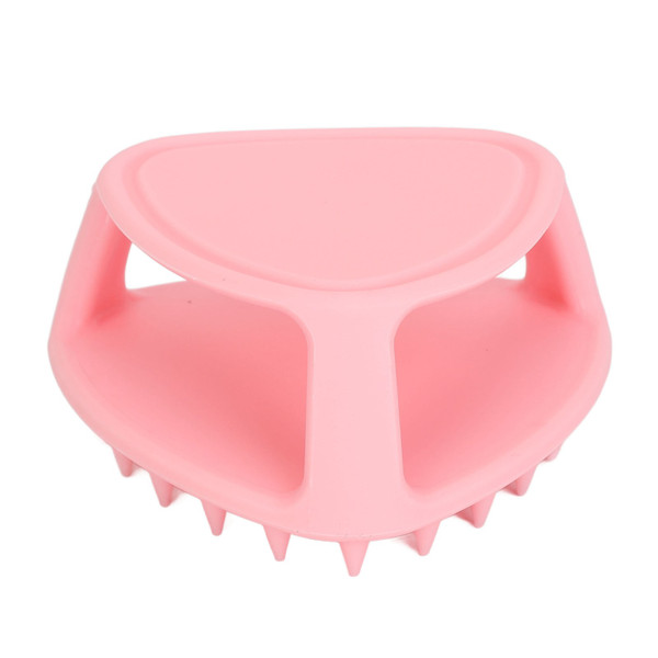 Beard Scrubber Silicone Comfortable Promote Hair Growth Facial Cleansing Beard Brush for Home Travel Pink