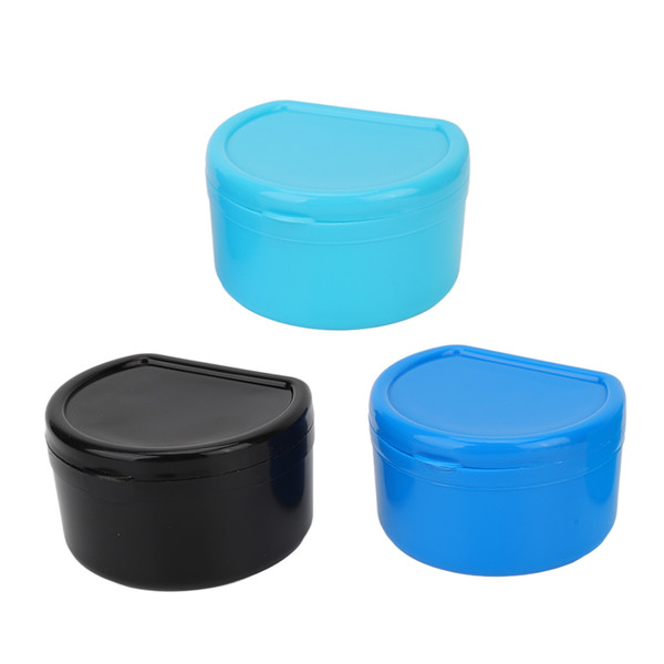 3pcs Mouthguard Box Portable Sturdy Waterproof Dustproof Denture Case for Oral Clinic