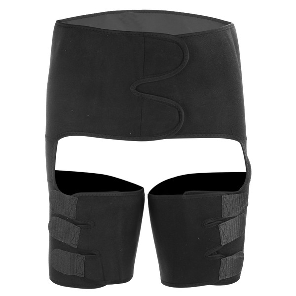 3‑In‑1 Waist Thigh Trainer Waist Trainer Thigh Trimmer Workout Fitness Yoga Sweat BeltS/M