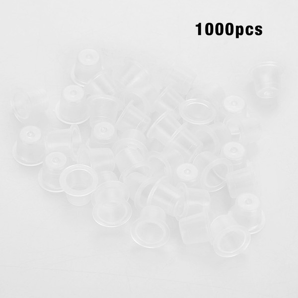 1000Pcs Tattoo Ink Cup Plastic Pigment Holder Permanent Makeup Supplies M