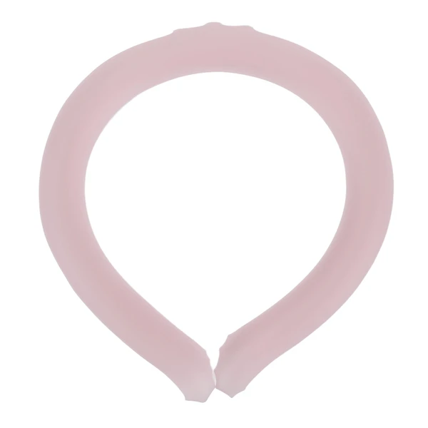 Wearable Neck Cooling Tube for Summer Heat Reusable Hands Free Reduce Swelling Neck Cooler Wrap Peach Pink