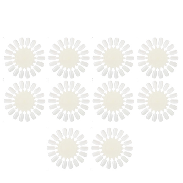 10Pcs/set Nail Display Stand False Tips Nail Polish Gel Palette Nail Art Practice Card