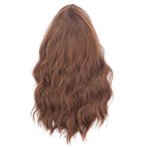 LC6012 50cm Lady Wig HeatResistant Women Hairpiece Long Curly Synthetic Female Fake Hair Cosplay Wig
