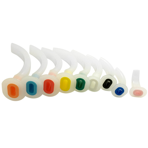 Disposable Oropharyngeal Airway Tube Multi Color 9 Size Flexible Structure Smooth Surface Airway Emergency Kit