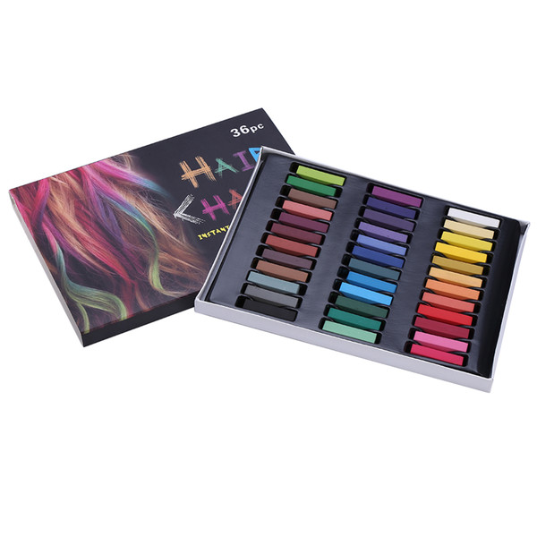 OHICO 36 Colors Hair Dye Chalk Temporary Instant Hair Color NOn toxic Soft Pastel Kit Wash Out