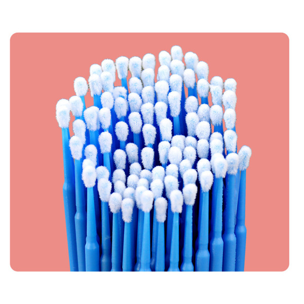 Tooth Cleaning Micro Brush Disposable Tooth Applicators Microblading Cotton Swabs Eyelash Extension Cleaning Sticks Eyebrows Lip Cleaning Cotton Swabs, 100PCS