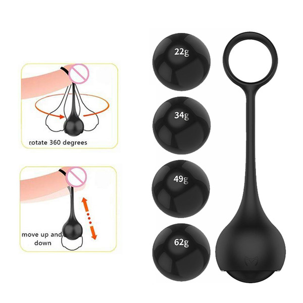Penis Stretcher Weights for Men Silicone Ball Male Penis Extender Enlarger Stretcher Strap Ball Weight Ring