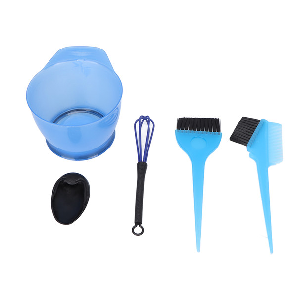 6Pcs/Set Hair Dye Tools ABS Hair Dye Bowl Brush Set for Home DIY Professional Salons