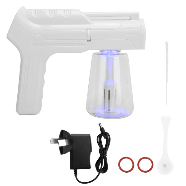 Blue Light Sprayer Handheld Wireless Charging Nanometer Mist Cleaning Atomizing Sprayer (450ml)AU Plug 100-240V