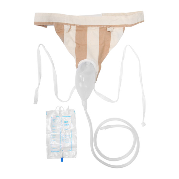 JNDGW01 Silicone Urine Collector Men Male Urine Catheter Bags Wearable Urine Collection Drainage Bag