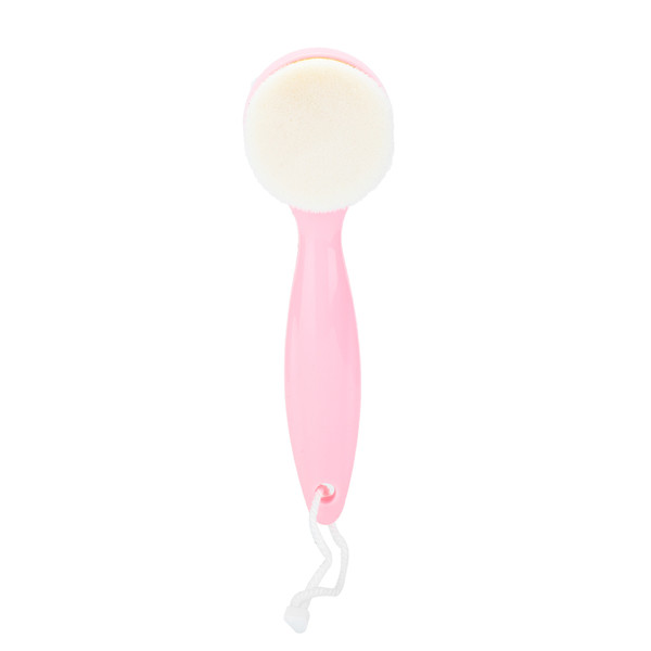 Long Handle Soft Manual Face Cleaning Brush Facial Care Massager Brush Pink