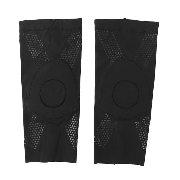 Anti Slip Knee Brace Professional Breathable Soft Silicone Shock Absorbing Knee Compression Pads for Dancers M