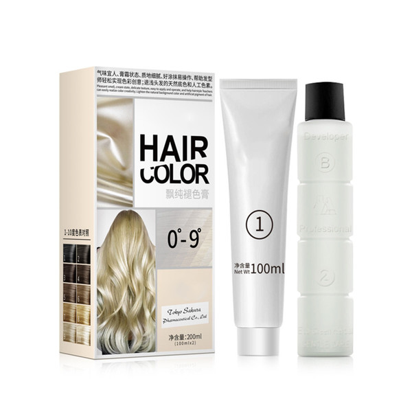 Hair Dye Professional Mild Hair Lightening Cream Less Irritating Fragrant Smooth Shiny Hair Bleach 200ml