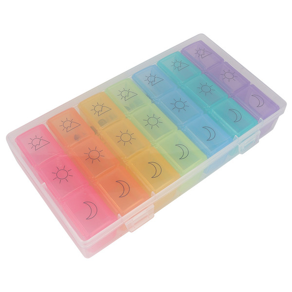 7 Day Week Pills Weekly Medicine Organizer  Tablet Storage Case Holder