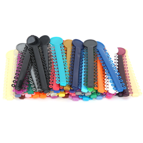 40pcs Dental Ligature Ties Dental Teeth Braces Orthodontic Brackets Supply Accessory