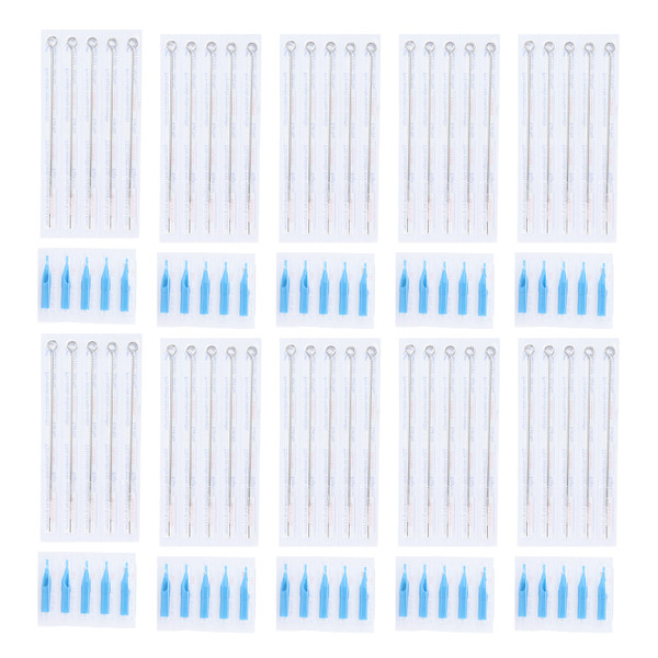 Tattoo Needles Tips Set 50pcs Disposable Mixed Tattoo Needles 50pcs Assorted Disposable Tattoo Tips(3RS+3RT )