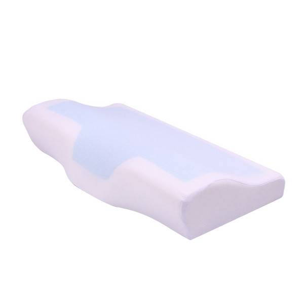Cooling Memory Orthopedic Pillows Gel Neck Pillows Sleeping Cervical Pillow Neck Support Pillow White Cover 19.7 X 11.8in