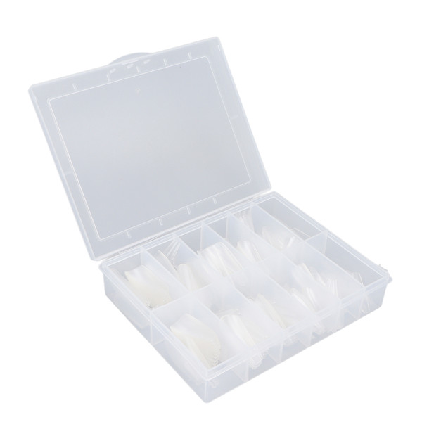 240pcs Matte Nail Tip Professional Home Nail Salon Portable DIY Fake False Nail Set Accessory