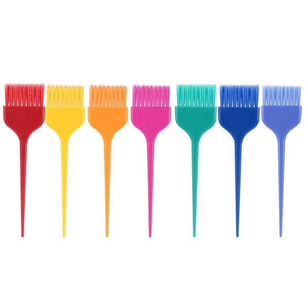 7Pcs Colorful Hair Dyeing Brush Set Hairdressing Salon Barber Hair Coloring Tool Kit C-306