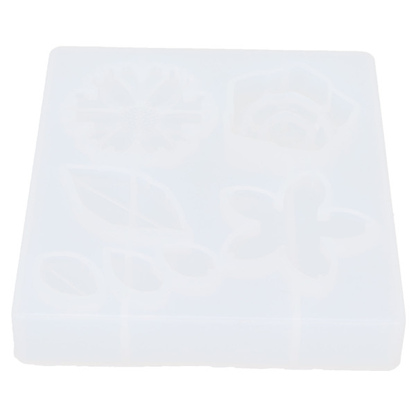 Flower Leaf Mold DIY Crystal Epoxy Reusable Aromatherapy Candle Soap Silicone Mold