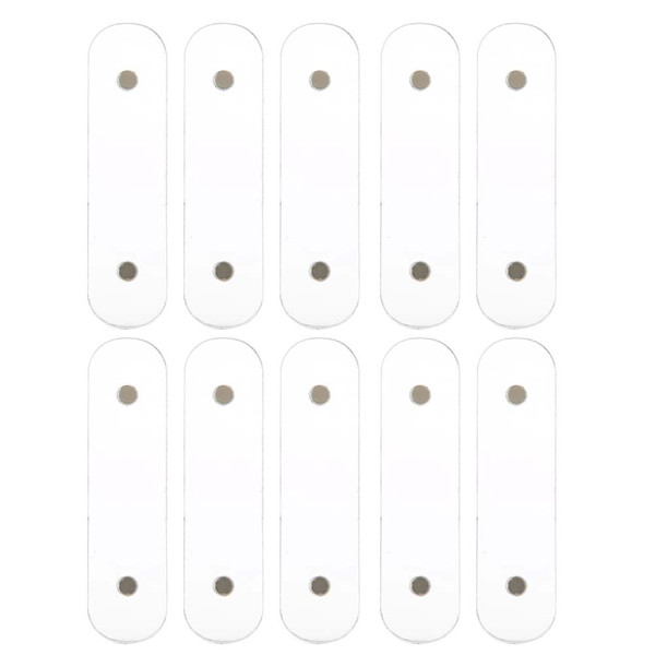 10Pcs Nail Art Acrylic Strip Display Transparent Manicure DIY Nail Salon Accessory10Pcs