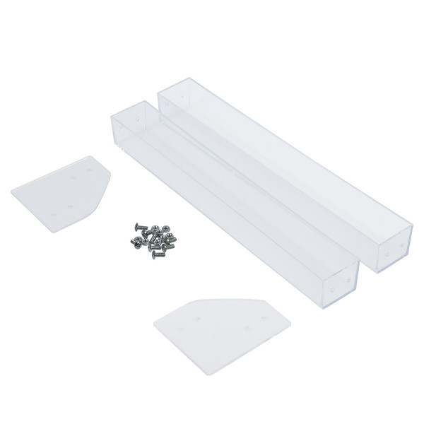 Durable Nail Polish Acrylic Clear Makeup Display Stand Rack Organizer Two Layers