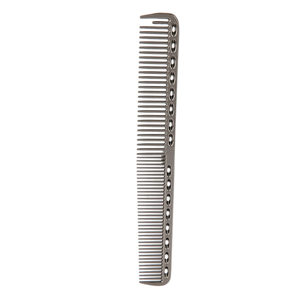 Professional Hair Comb Space Aluminum Stainless Steel Anti  static Comb Beauty Tools Black02