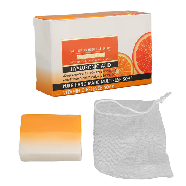 Cleansing Soap Two Color VC Hand Made Soap Facial Cleansing Skin Care Diminishing Fine Lines Essential Oil Soap