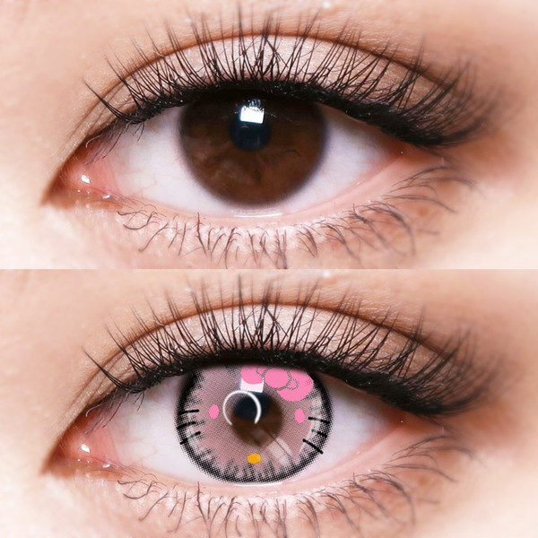Colored Contact Lenses Party Crazy Color Enlarge Beautify Natural Looking Eye Makeup Colorful Contacts Girls Makeup Accessory 1 Year Use
