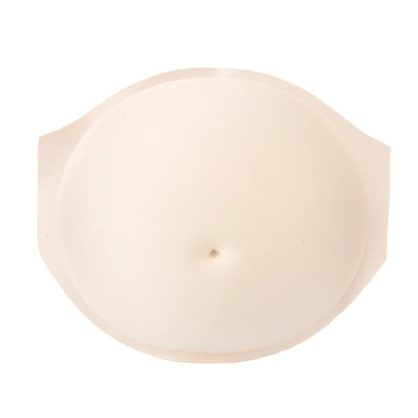 Fake Belly 1 to 5 Months Lightweight Breathable Sponge Self Adhesive Pregnant Belly for Costume Cosplay Stage Props