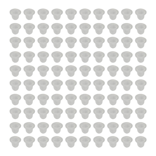 100pcs Tattoo Ink Cups Disposable Silicone Tattoo Pigment Cups Transparent Ink Holders M