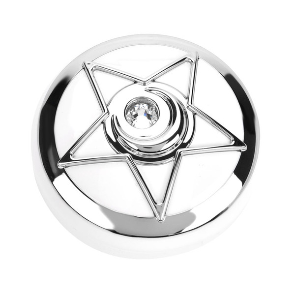 Portable Contact Lens Box with Mirror Pentagram Shape Lenses Container Case White