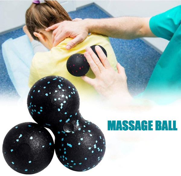 Peanut Massage Ball Fascia Ball Set Training Deep Tissue Massage Ball Kit Lacrosse Ball Muscle Roller for Acupressure Plantar Fasciitis Reflexology Massage