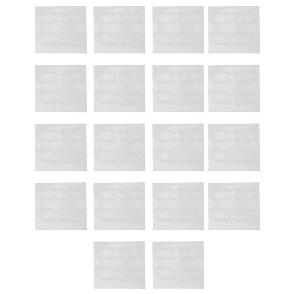 18 Sheet Eyeliner Stencil Soft Eyeliner Template Card Eye Makeup Tool Supplies for Novice Makeup Artist