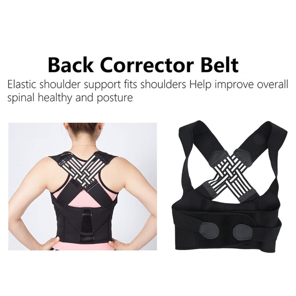 Back Posture Corrector Belt Back Support Brace Women Back Correction Belt Breathable Elastic Back Straightener for Spine Alignment