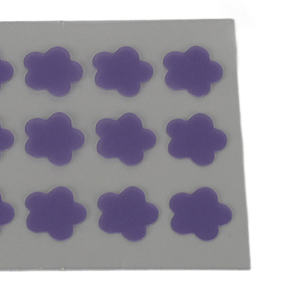 18Pcs Hydrocolloid Pimple Patch Purple Flower Shape Portable Spots Pimple Concealing Patch for Covering Zits Blemishes