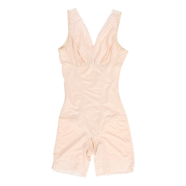 Women Waist Trainer Slimming Postpartum Body Shapewear Tummy Control Bodysuit (Skin Color)XXL