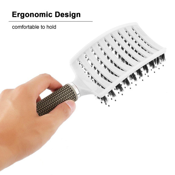 Vent Brush for Hair Drying Styling Detangling Hair Brush Wave Row Brush for Short Thick Tangles Curly & Straight Hair