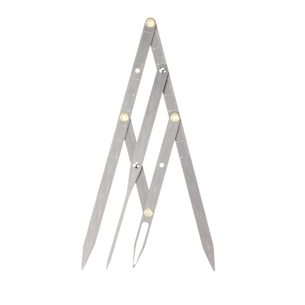 Eyebrow Golden Ratio Caliper Precise Location Foldable Stainless Steel Eyebrow Measuring Tool Silver Eyebrow Golden Ratio Caliper