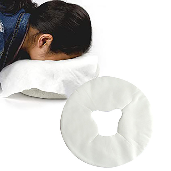 100pcs Disposable Face Covers Non Woven Headrest Covers U Shaped Lying Pillowcase for Massage Table Facial Bed Spas