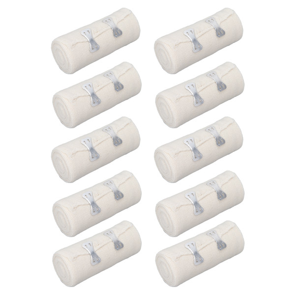 10 Rolls Wrap Bandage Elastic Atheletic Sports Compression Bandage Wrap 0.1 X 4.9 Yards