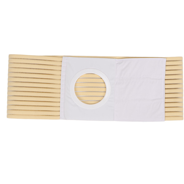 Ostomy Hernia Support Belt Adjustable Breathable Absorb Sweat Elastic Hernia Stoma Support Belt for Colostomy Patients L