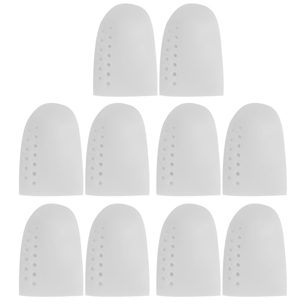 10 Pairs SEBS Big Toe Protector Breathable Blister Pain Relief Reusable Toe Cover SeparaterWhite