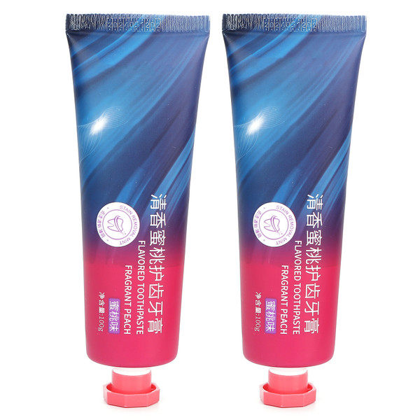 2pcs Toothpaste Natural Deep Cleaning Whitening Toothpastes Oral Protection 100mlNectarine