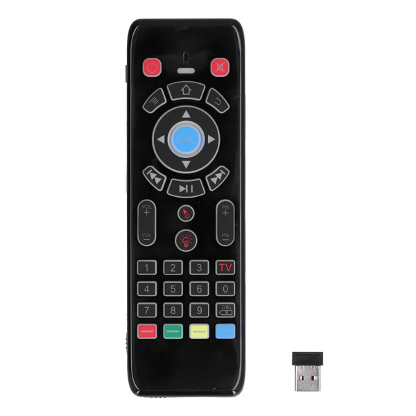 Remote Mouse Wireless Voice Input Manual Control 2.4G Backlit Keyboard TV Control Device